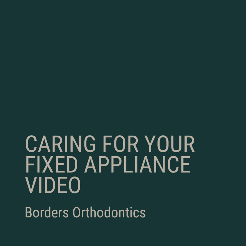 Borders Caring For Your Fixed Appliance Video