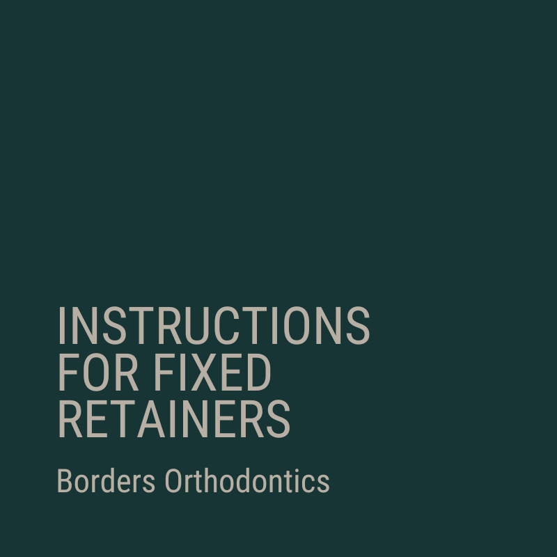 Borders Instructions For Fixed Retainers